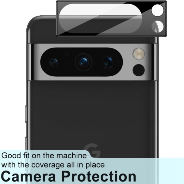 IMAK Kameralinsebeskytter av herdet glass for Google Pixel 8 Pro Transparent
