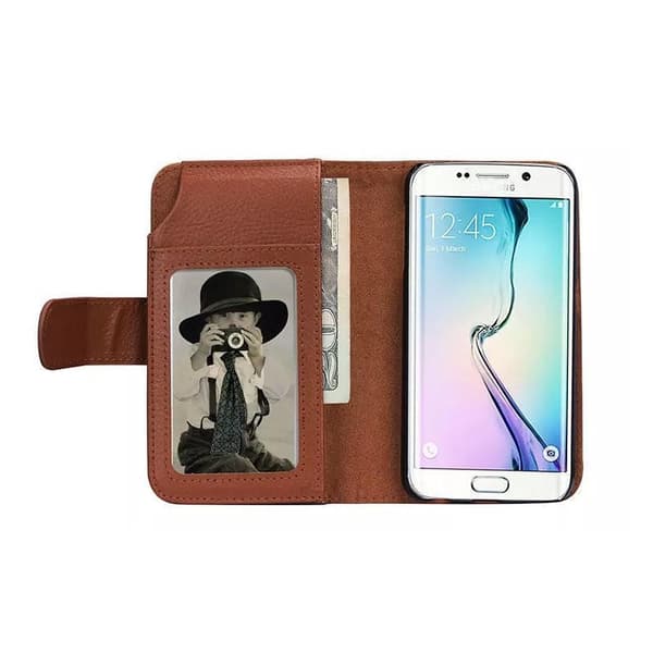 Iphone X Lompakkokotelo More Pockets 6 pockets Ruskea Brown