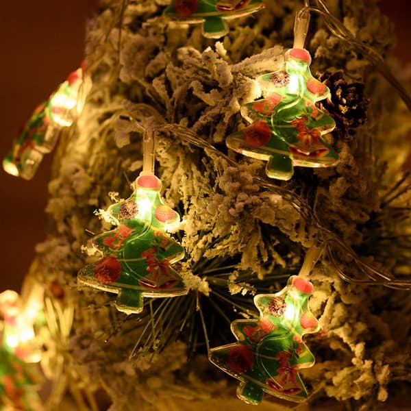 1,5 m 10 LED - lampor Santa Claus String Light Dekorativ - Julgran Grön