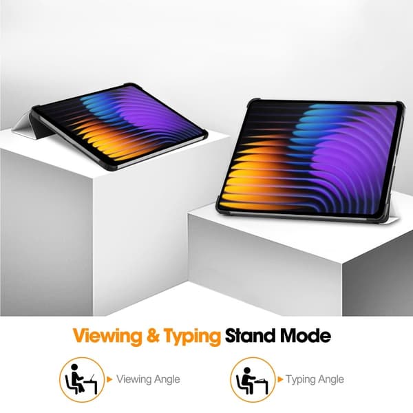 Slank Passform Dekselveske For Xiaomi Pad 7 Auto Vekking / Hvile - Katt Blue