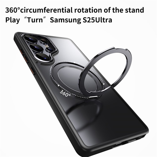 För Samsung Galaxy S25 Ultra Skal Kompatibelt med MagSafe grå