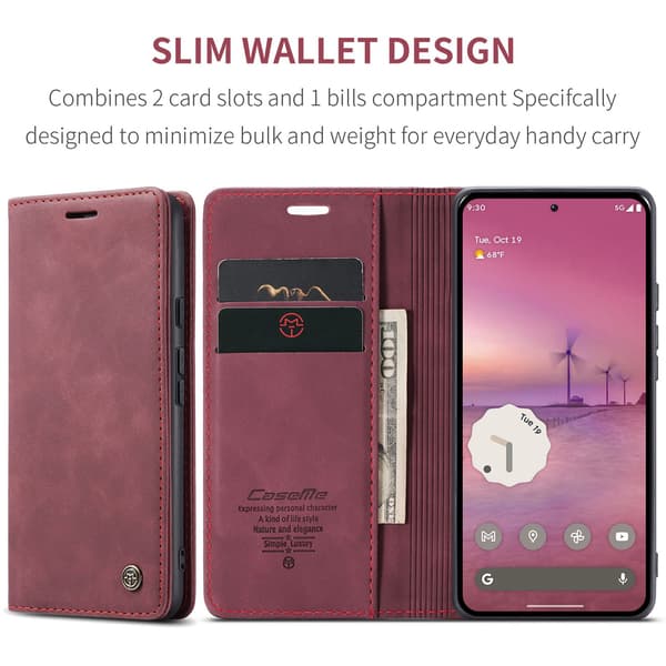 CASEME For Google Pixel 10 Pro XL Etui med Stativ Red