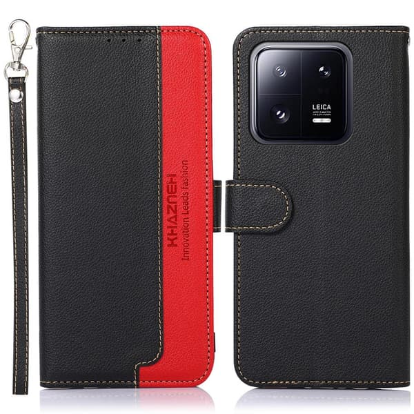 KHAZNEH telefoncover til Xiaomi 13 - sort/rød Black