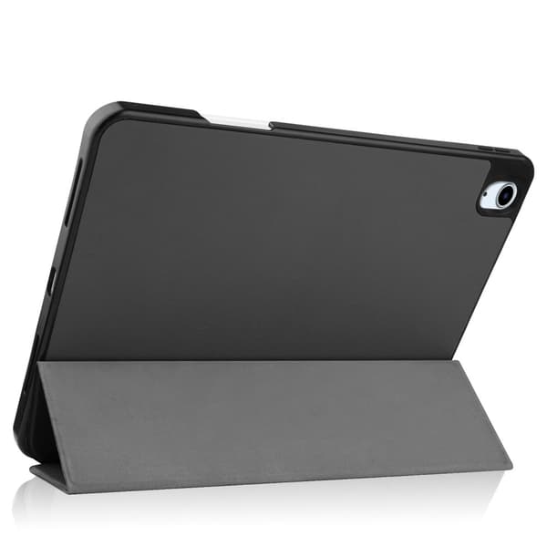 Til iPad Air 11 (2024) Etui Tre - fold Stativ Tablet Cover med Pen Holder Grey