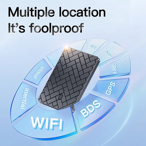 M1 GPS Tracker för Elfordon Stöldskydd Smart Locator med SOS Alarm Svart