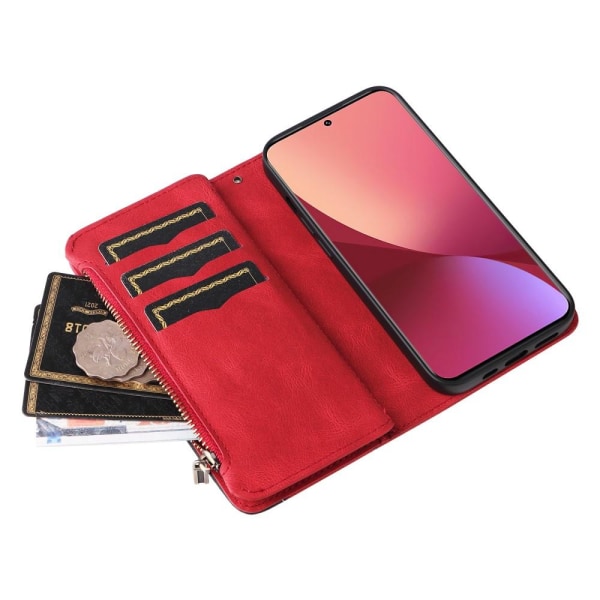 KT Multi-function Series-5 For Xiaomi 12 Phone Case Red