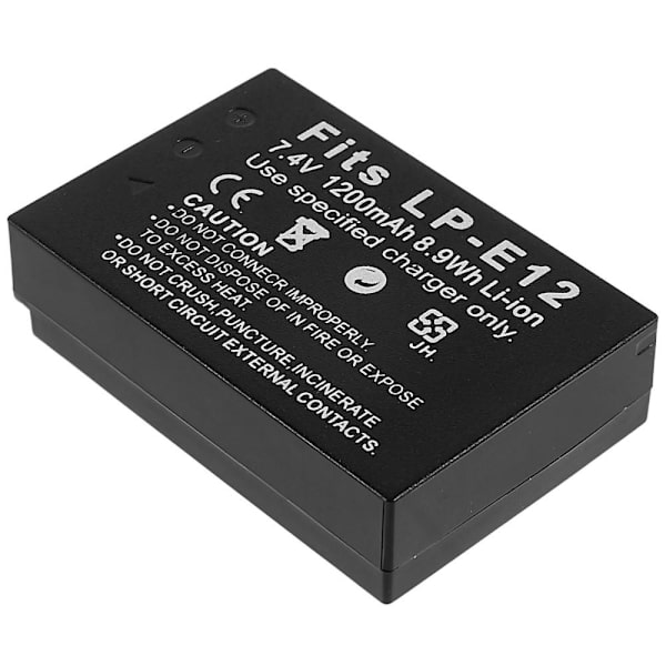 CANON M5/M10/M50 Mark II 7.40V 1200mAh kameran litiumioniakku Black