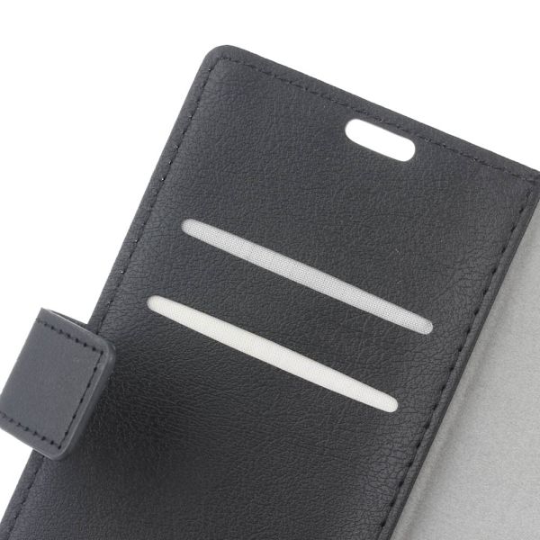 Wallet Stand Case for Alcatel A5 LED - Black Black