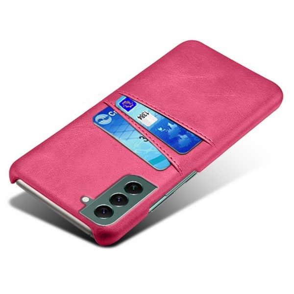 Til Samsung Galaxy S24 KSQ PU-læderbelagt skal hårdt etui Pink