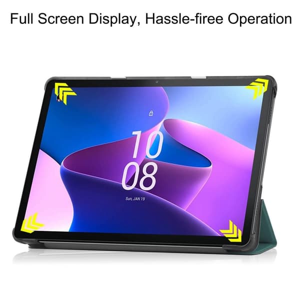 Tri - fold Fodral till Lenovo Tab M10 Gen 3 - Grön Grön