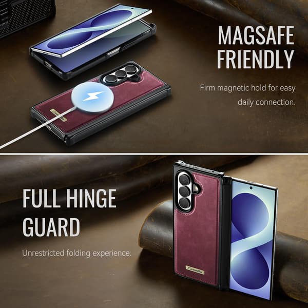 CASEME Magnetisk telefondeksel til Samsung Galaxy Z Fold8 Ultra Red