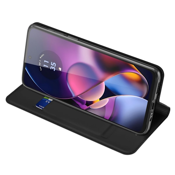DUX DUCIS Skin Pro Series Stativ Flip-etui Motorola Moto G54 - Sort Black