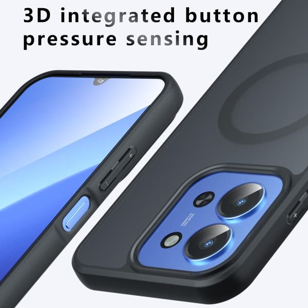 For Xiaomi Redmi 15C 5G 4G Case TPU Cover Back Cover Magsafe Compatible Black