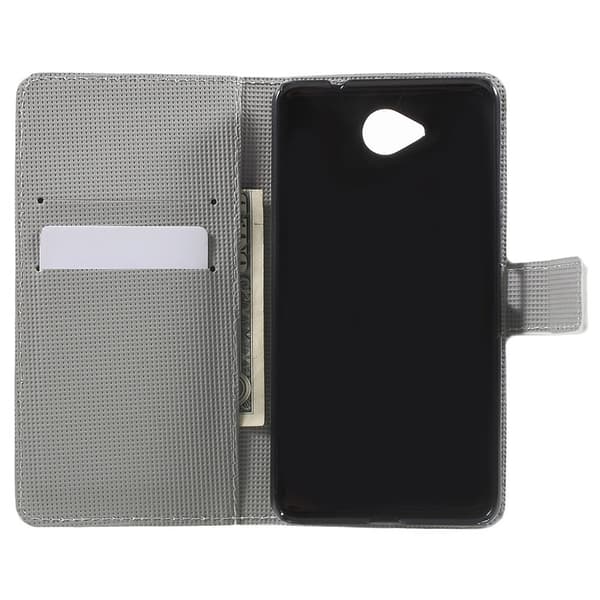 Microsoft Lumia 650 Lompakkokotelo Plum Blossom Black