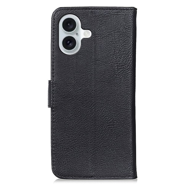 KHAZNEH Lommebok Stativ Etui for iPhone 16 Black