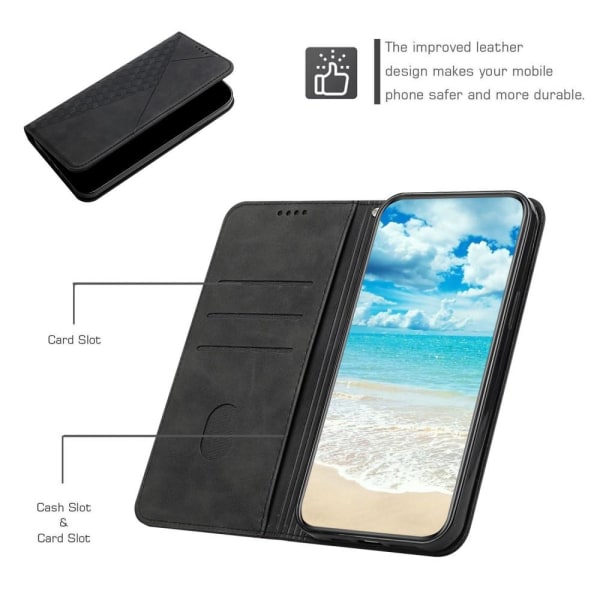 Xiaomi 13 Wallet Cover Phone Case with Strap - Black Black