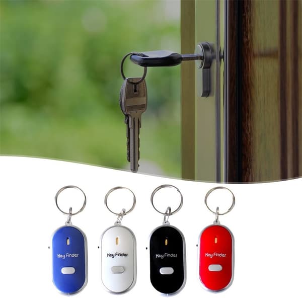 Nøglefinder Anti-Mist Nøglering Tracker Letvægts Genstandsfinder - Sort Black one size