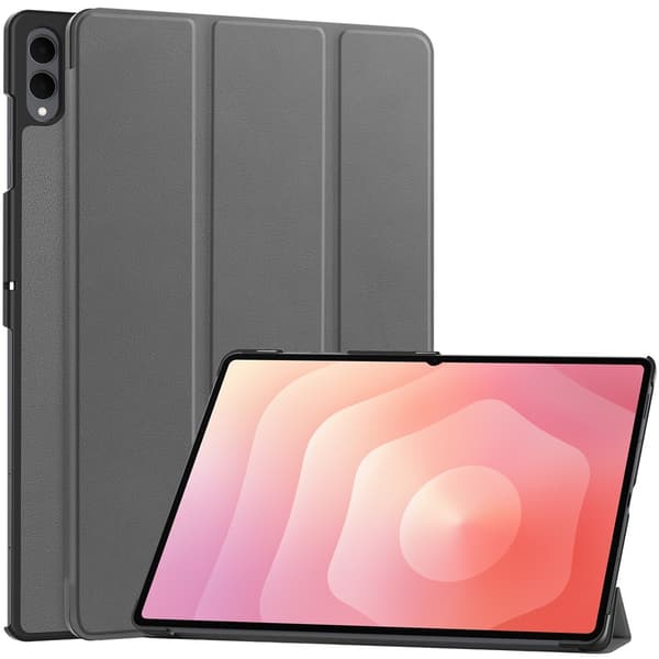 Til Samsung Galaxy Tab S12 Ultra Stativcover Stødsabsorberende Cover Grey