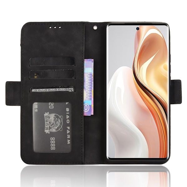 Til Ulefone Note 17 Pro Multiple Card Slots Pung etui Beskyttende Black