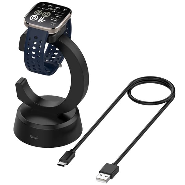 Oplader adapter til Huami Amazfit Active 2 Square / Active 2 / Bip 6 Black
