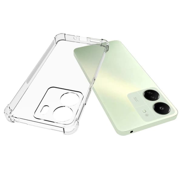 Til Xiaomi Redmi 13C Cover TPU Cover Bagside Transparent