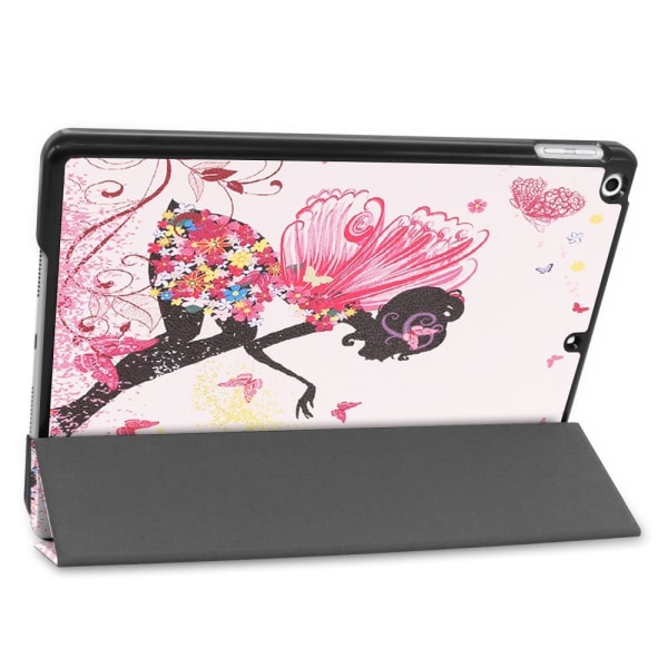 Apple iPad 10.2 (2019) Pattern PU kolminkertainen tabletin kotelo - Kauneus Multicolor