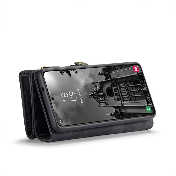 Samsung Galaxy S25 Retro läder plånboksfodral - Svart Svart