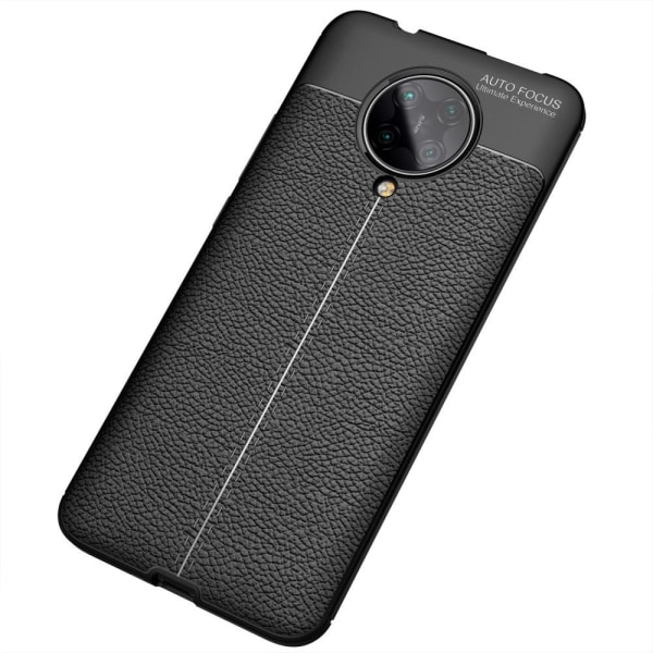 Litchi Texture Soft TPU Case for Xiaomi Poco F2 Pro - Black Black