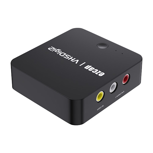 EZCAP 181P VHS til MP4-konverterer videoopptaksboks VHSDigi2 AV-opptaker Black
