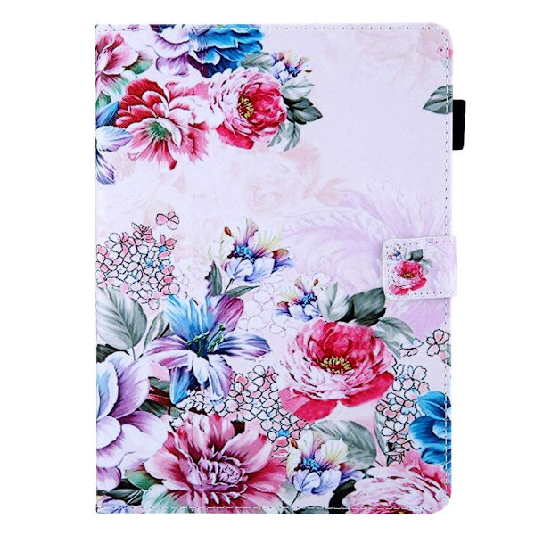 Til iPad 10.9 (2022) Tabletetui Cover Foldbart stativ - Peony Red