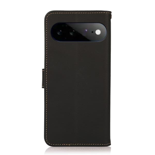 KHAZNEH Pungcover i ægte læder til Google Pixel 11 Pro XL Black