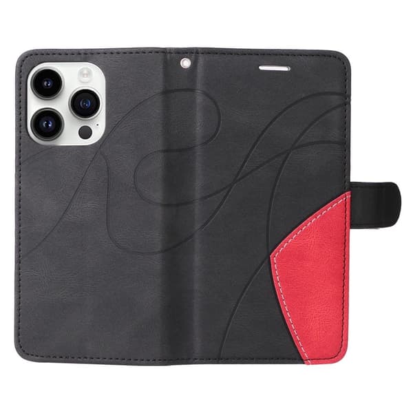 Til iPhone 15 Pro KT Series - 1 Dobbeltfarvet etui Black