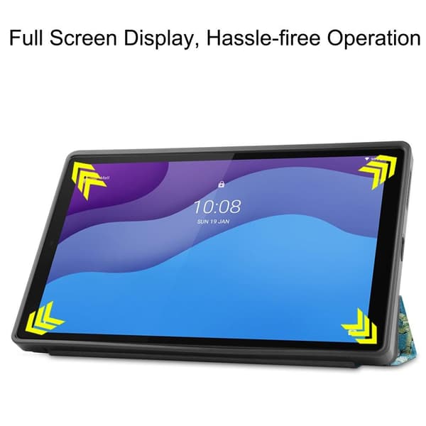 Trifoldet stativetui til Lenovo Tab M10 HD Gen 2 - Ferskenblomst Multicolor