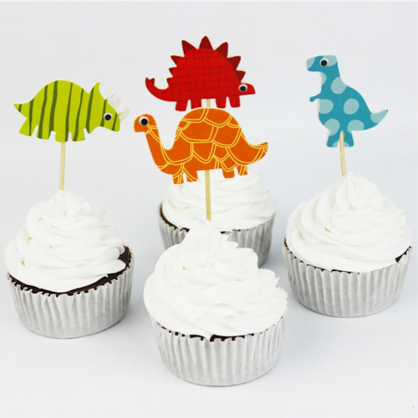 24 stykker (6x4) Cupcake Muffins Kakedekorasjon