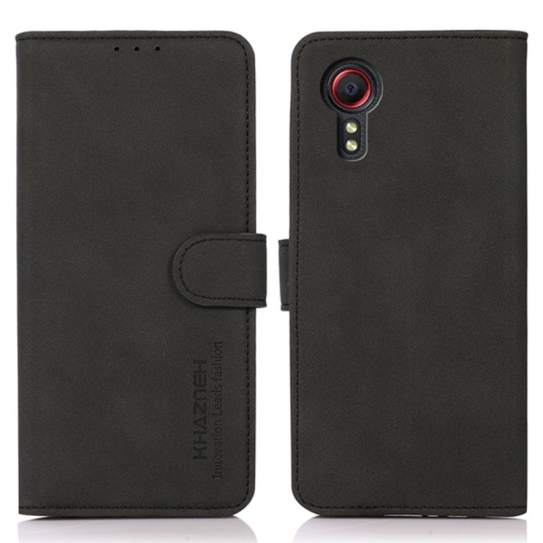 Samsung Galaxy Xcover 7 Wallet Case Cover Shell KHAZNEH Black