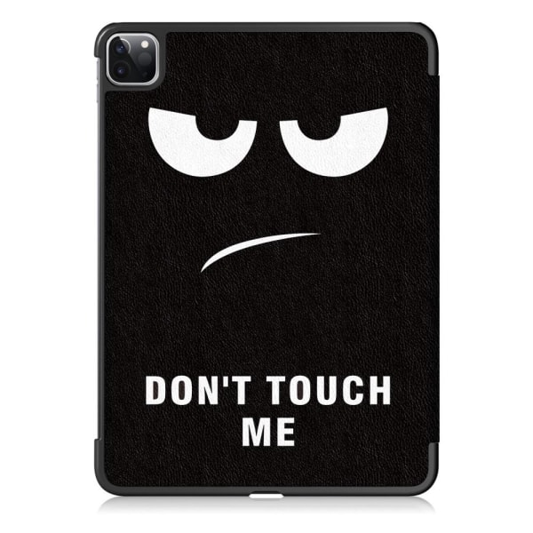 Apple iPad Pro 11 (2020) Slim fit tri-fold fodral - Don't Touch Me Svart