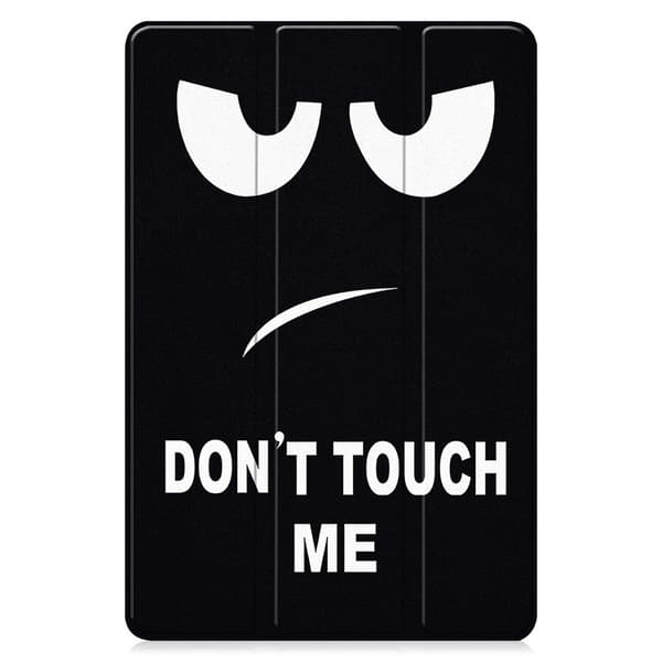 Til Lenovo Idea Tab Pro Gen 2 13" Deksel Tri fold Stativ Mønstertrykk - Don't Touch Me Black