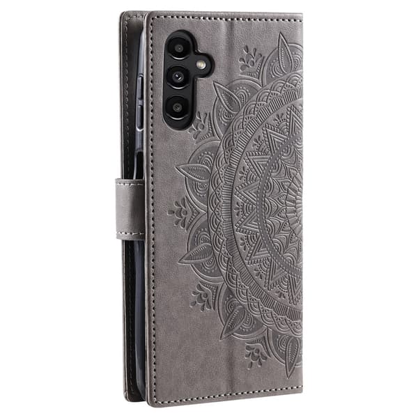 Til Samsung Galaxy A17 / A26 Stand Cover Totem Tegnebogsetui Grey