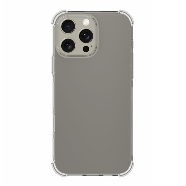 Cover Shell til iPhone 16 Pro Max Stødabsorberende Forstærkede hjørner TPU Transparent