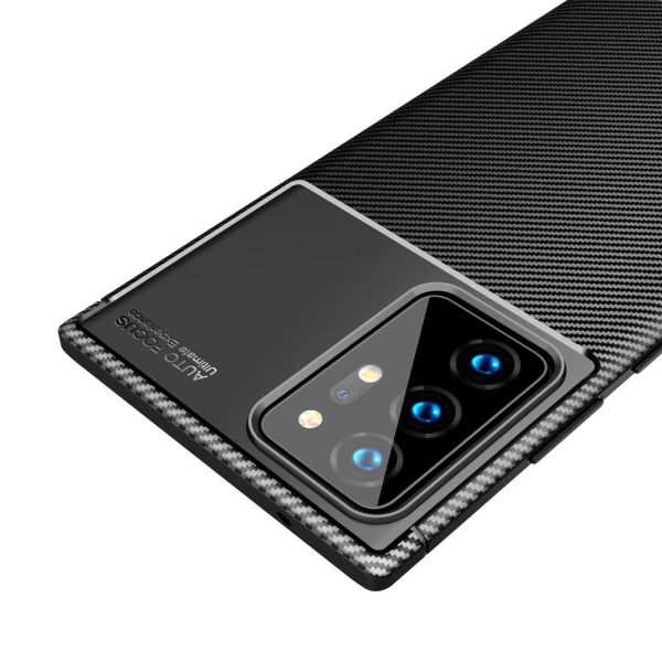 Hiilikuiturakenteinen TPU-kotelo Samsung Galaxy Note 20 Ultra Black