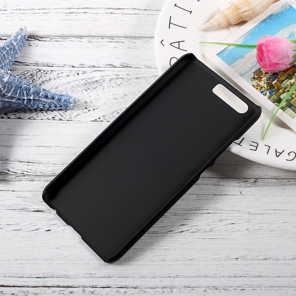 Huawei P10, Cover Plastcover Gummiert - Sort Black