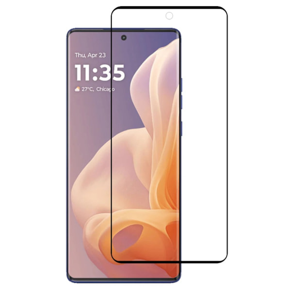 Til Motorola Moto G85 5G Skærmbeskytter med Silketryk Transparent