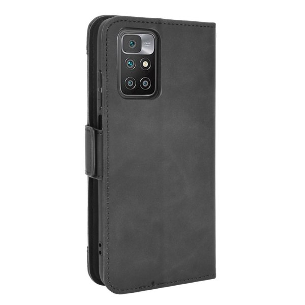 Lompakkoteline Käännettävä puhelinkotelo Xiaomi Redmi 10: lle - musta Black