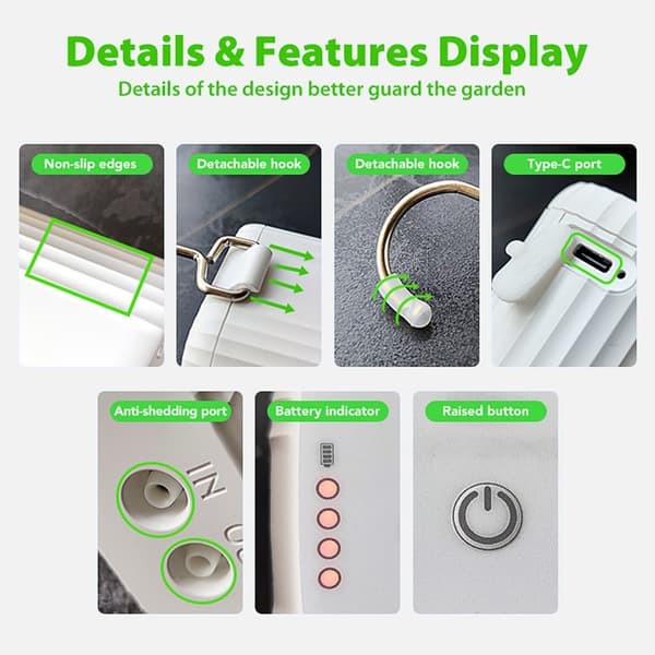 WiFi Smart Automatisk Plantevanningssystem Timer Fjernkontroll Automatisk Vanning White