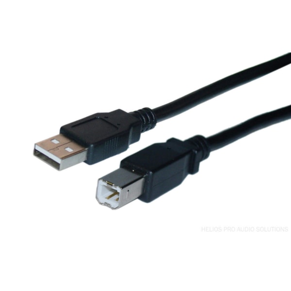 DELTACO 2 meter Printer USB kabel 2.0 Black