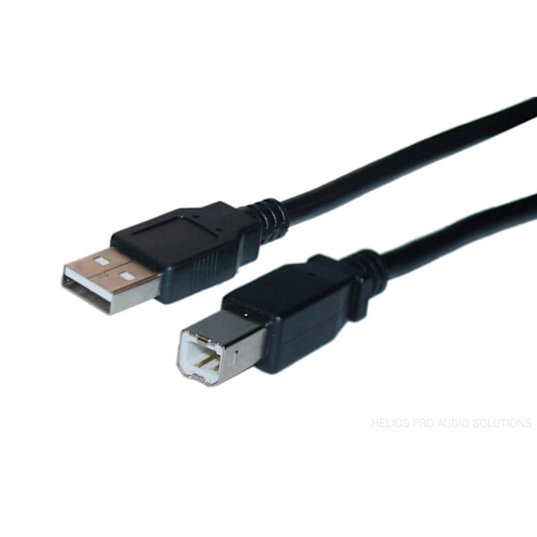 DELTACO 2 meter Skrivare USB kabel 2.0 Svart