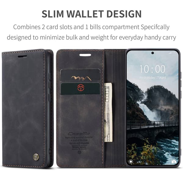 CASEME Til Xiaomi 17T Lommebokdeksel Black