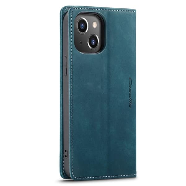 CASEME Retro tegnebog taske til iPhone 14 Plus - Blå Blue