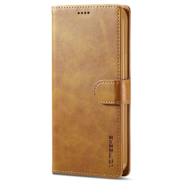 LC.IMEEKE Lompakkotelinekotelo iPhone 15 Pro Brown