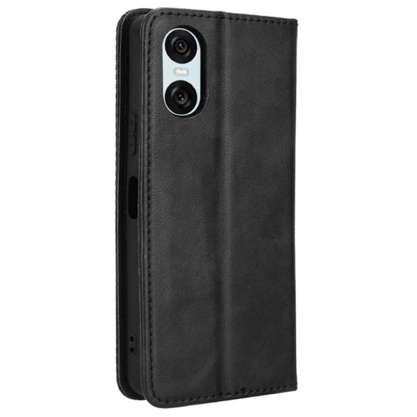 Lompakkoteline Käännettävä Puhelinkotelo Xperia 10 VI - Musta Black
